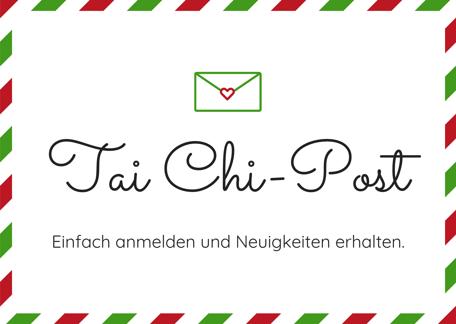 Newsletter: Tai Chi-Post