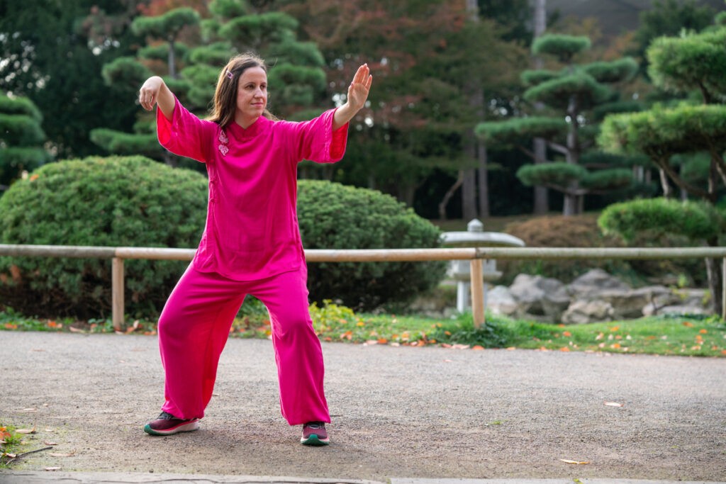 Tai Chi im Park mit Simone